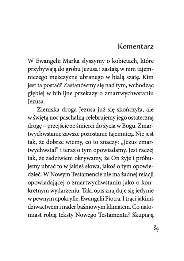 Teologiczny komentarz do czytań biblijnych