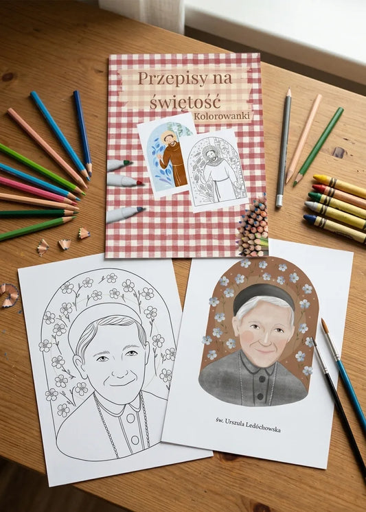 [ebook] Kolorowanki ze świętymi z książki "Przepisy na świętość"